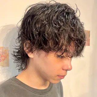 ミディアム パーマ メンズ est-r.Fukuoka所属・マエダルイ🫧 韓国ヘア🫧博多のヘアスタイル