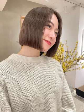 ミディアム カラー ボブ/レイヤー 🌟梅田盛一🌟のヘアスタイル