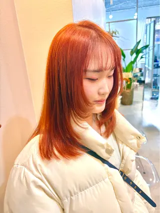 セミロング カラー 髪質改善&トリートメント ALLENhair八尾店所属・ALLENhair 八尾店のヘアスタイル