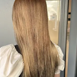 ロング ぱつっとボブ/Wカラ ー/ことこ🍒のヘアスタイル