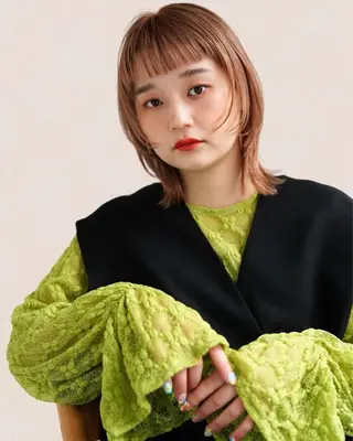 ミディアム カラー 銀座⚜️【脱白髪染め 美髪矯正】トグチのヘアスタイル