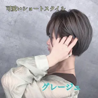 ショート カラー アンダーバーホワイト_WHITE所属・_WHITE芝本 賢吾【天王寺店】のヘアスタイル