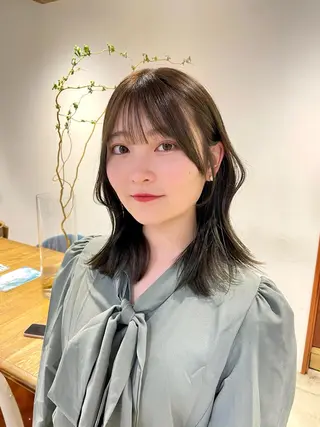 セミロング カラー ユウナ🎀レイヤー/ 暖色カラーのヘアスタイル