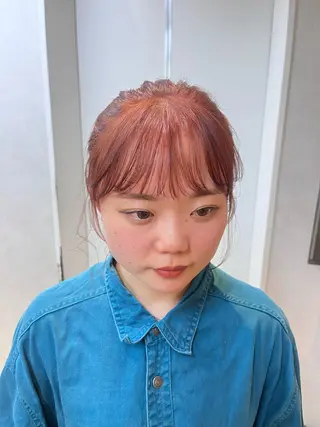 ミディアム カラー 阿久津真衣 似合わせカットのヘアスタイル