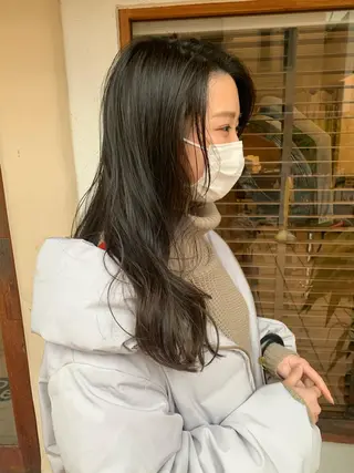 セミロング カラー ヘアアレンジ 中津/柔らかカラー/ ナガオ　イズミのヘアスタイル