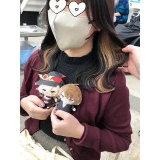 ミディアム カラー 推しカラー✨ オタク美容師ユウカのヘアスタイル