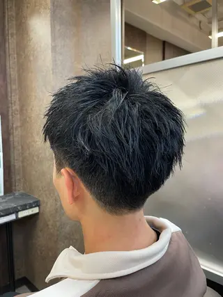 ショート メンズ メンズパーマ特化 カバヤマ　リョウのヘアスタイル