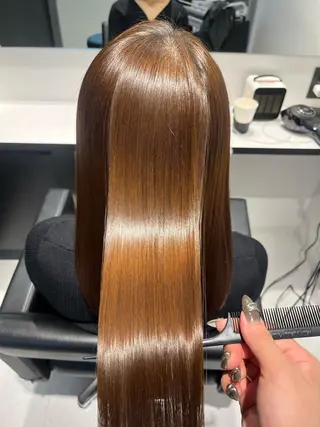 ロング パーマ 髪質改善/縮毛矯正 艶カラー/珠聡のヘアスタイル