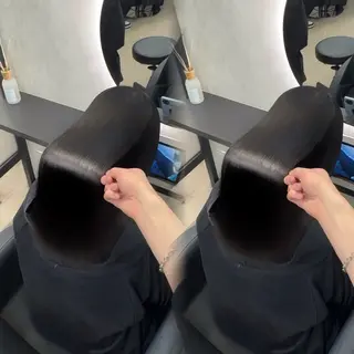 ロング カラー ヘアアレンジ 新宿 /髪質改善/ 縮毛矯正/ヒュウガのヘアスタイル