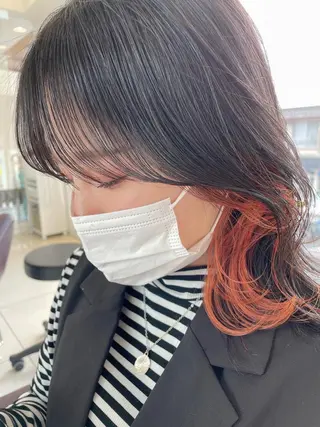 ミディアム カラー 【髪質改善カラー】 うるはのヘアスタイル