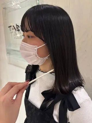 ミディアム yui🥀/ボブ /暖色/レディースのヘアスタイル