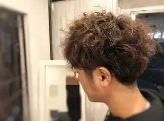 パーマ メンズ MOLLA 浅香山店所属・谷口ゆめ/縮毛矯正/ カット/美眉ワックスのヘアスタイル