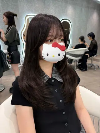 ロング カラー ヘアアレンジ 🇰🇷韓国ヘア 髪質改善yamatoのヘアスタイル