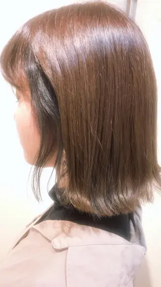 ショート カラー 艶髪✨髪質改善カラー 楠本浩子のヘアスタイル