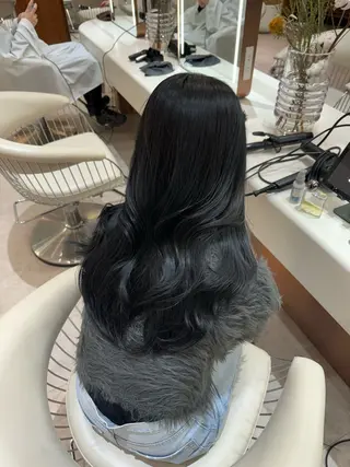 ロング カラー 韓国レイヤー🇰🇷 韓国研修◎渋谷カイトのヘアスタイル