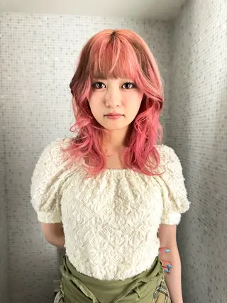 カラー ブリーチ特化/ 渋谷/TAIKIのヘアスタイル