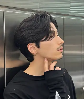 ミディアム カラー パーマ メンズ RETOUCH by fifth 銀座店所属・似合わせカット /fifth富樫倭のヘアスタイル