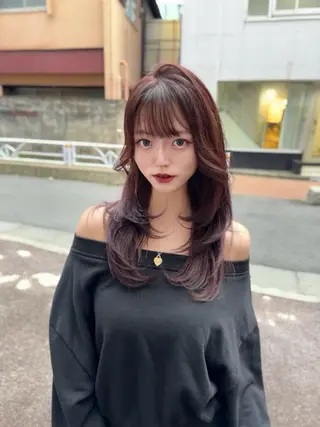 セミロング カラー INTRO.by Fi-Ne所属・韓国ヘア 店長NEGIのヘアスタイル