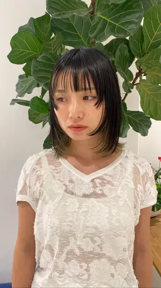 ショート 🎀調布仙川透明感オ リーブカラー干莉🎀のヘアスタイル