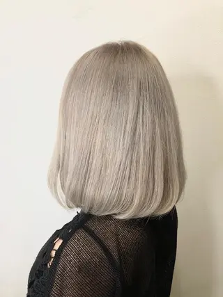 ミディアム カラー 服部 樹季のヘアスタイル