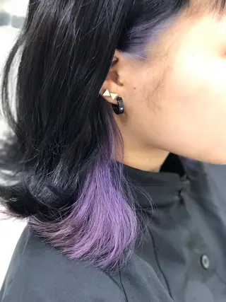 ミディアム カラー 山内 聡史のヘアスタイル