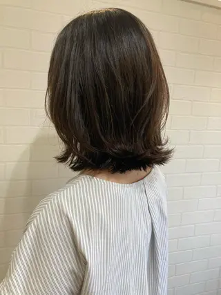 ミディアム カラー 韓国風⭐️くびれヘア 🍀高津かえでのヘアスタイル