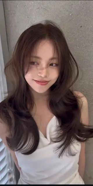 ロング ま ひのヘアスタイル