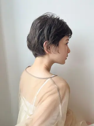 ショート パーマ ニュアンスヘア☆樋口 希世☆のヘアスタイル