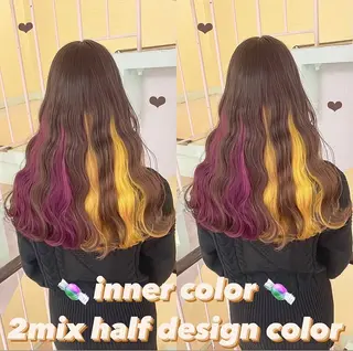 カラー 渋谷:インナーカラー ／🍒エリカ🍒のヘアスタイル