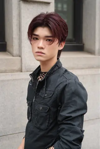 メンズ 矢津田 侑のヘアスタイル