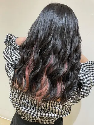 ミディアム カラー IwAsh中山所属・✂︎中山ブリーチ・ パーマ✂︎露木智也のヘアスタイル