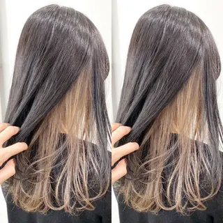 ミディアム カラー  渡部 妃月のヘアスタイル