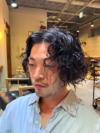 セミロング メンズ MANON BY  H所属・Watarai Yuukiのヘアスタイル