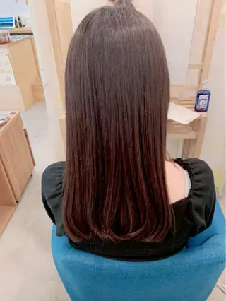 ロング カラー 【髪質改善】【美髪】 【ツヤ髪】ほしのちりのヘアスタイル