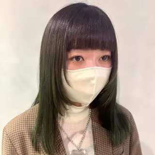 ミディアム カラー デザインカラー/パー マ🦖外岡咲希🦖のヘアスタイル