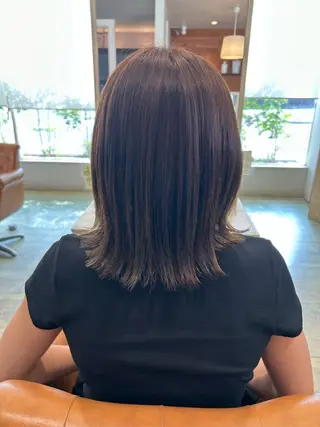 ミディアム カラー 田中 未来のヘアスタイル