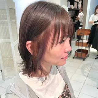 ミディアム カラー 透明感カラー/ 寺田千雅子のヘアスタイル