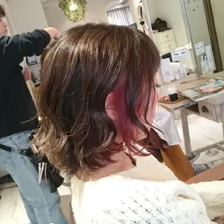 ショート ヘアアレンジ カラー E Komo hair所属・Wow❕E Komo hair 永井一輝のヘアスタイル
