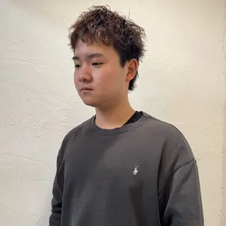 ショート パーマ メンズ 【池袋/スパイキー ショート】ⓝⓘⓜⓤのヘアスタイル