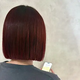ミディアム カラー 《.Xian》 アカリのヘアスタイル