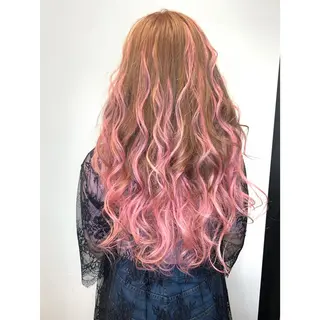 ロング カラー 韓国カラー/エクステ carryのヘアスタイル