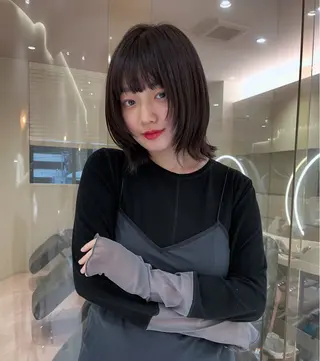 ミディアム mile あかり [カットモデル募集]のヘアスタイル