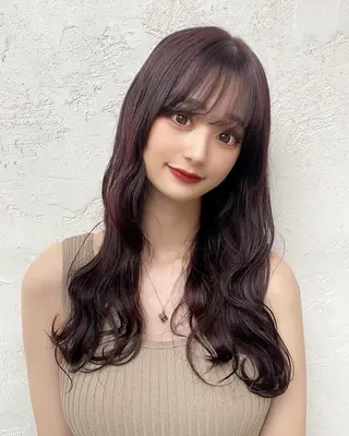 ロング 顔周りカット× 髪質改善【リョウ】のヘアスタイル