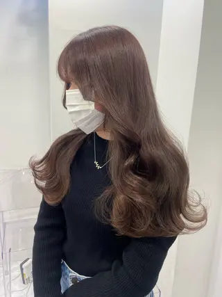 ロング カラー 🧸韓国風艶髪/ 透明感抜群カラー🧸のヘアスタイル