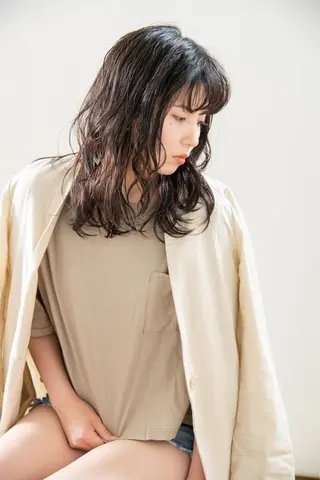 ミディアム カラー 房川 尚人のヘアスタイル