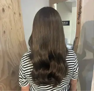 セミロング 髪質改善&艶カラー sotaのヘアスタイル