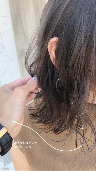 ミディアム カラー 【天満1艶髪】潤艶/ 髪質改善🌹釣本竜哉のヘアスタイル