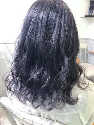 セミロング カラー miyu 美髪縮毛矯正𓂃꙳⋆のヘアスタイル