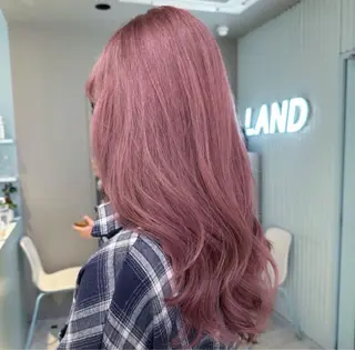 セミロング カラー 🎀愛されピンク ラベンダー💜ゆいのヘアスタイル