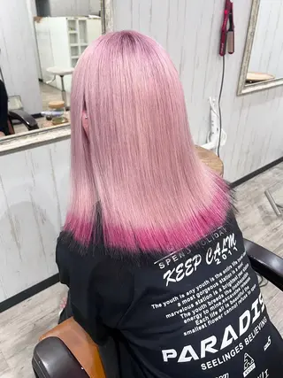 ミディアム カラー 艶髪/ハイトーン特化 店長/SHOHEIのヘアスタイル